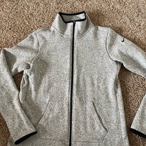 Nike fleece lined sweater zip up